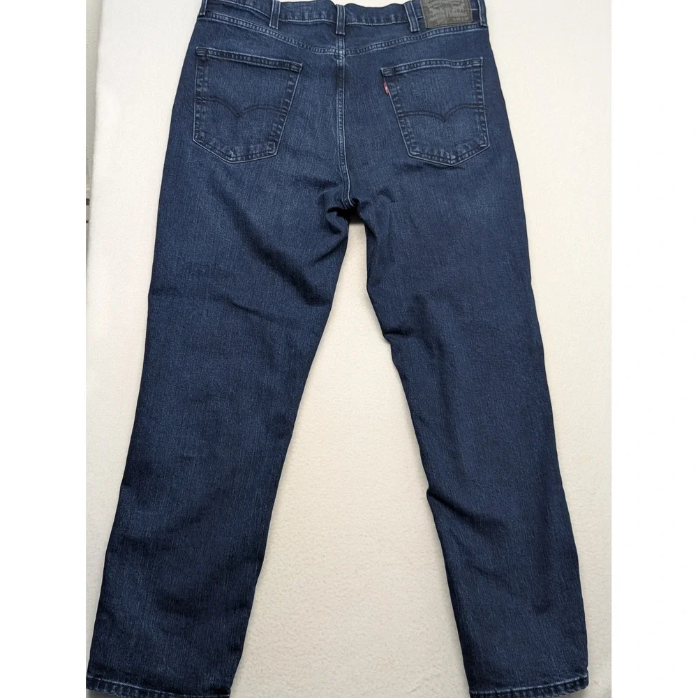 Levis 550 Relaxed Fit Jeans Mens 38x30 Dark Wash Indigo WaterLess